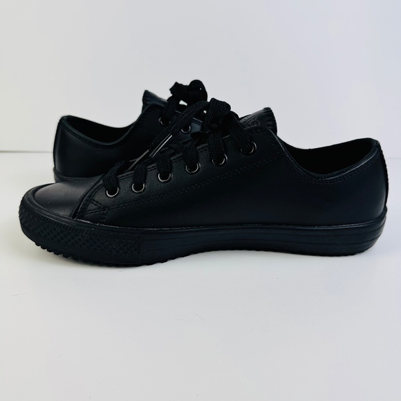 Skechers Gibson Harwood Lace Up Slip Resistant Black Work Shoes Women's Size 8 - Picture 8 of 9